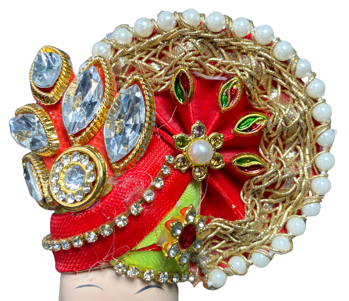 Round Pagdi with stone work