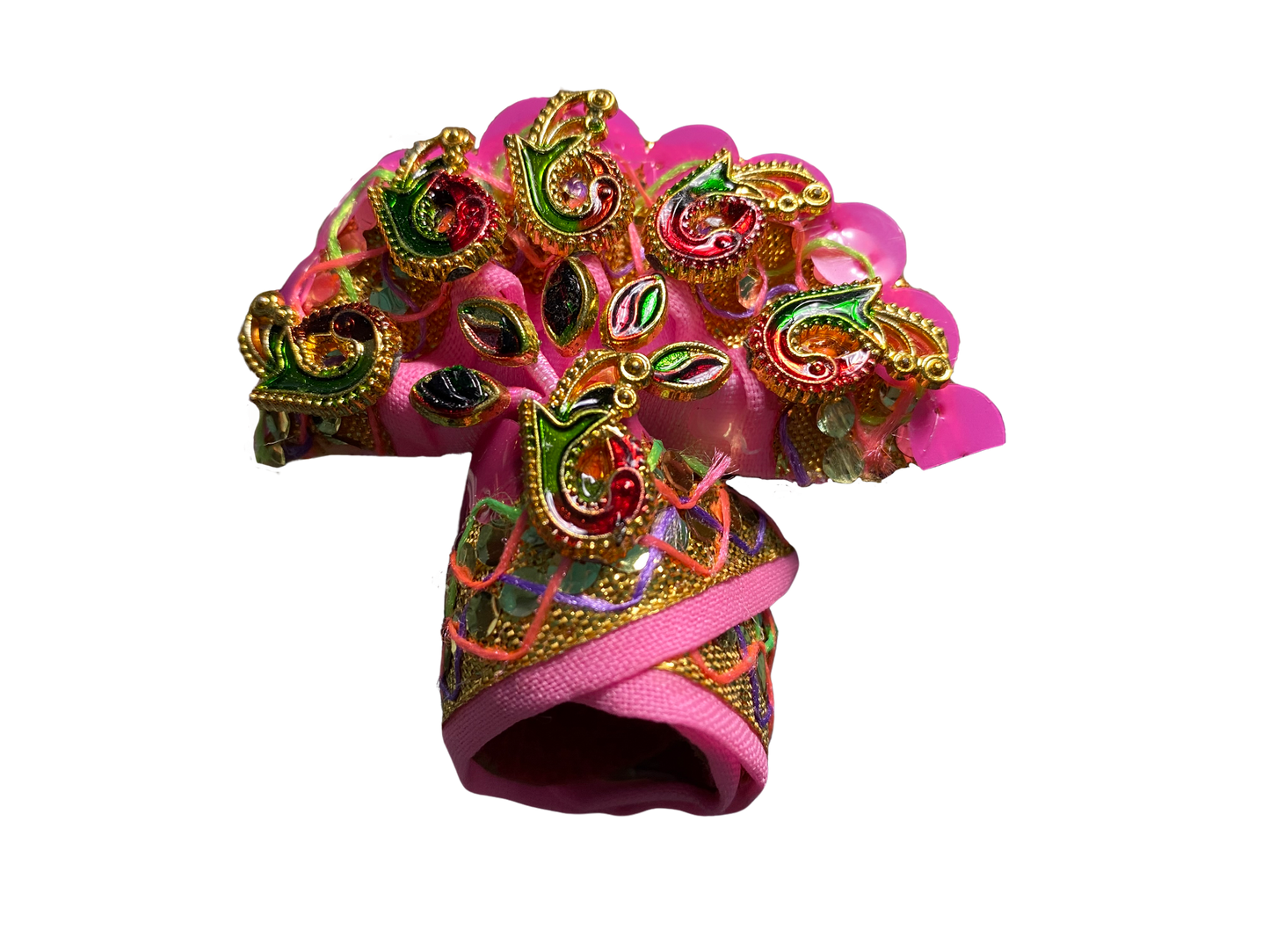 Round Pagdi Peacock design