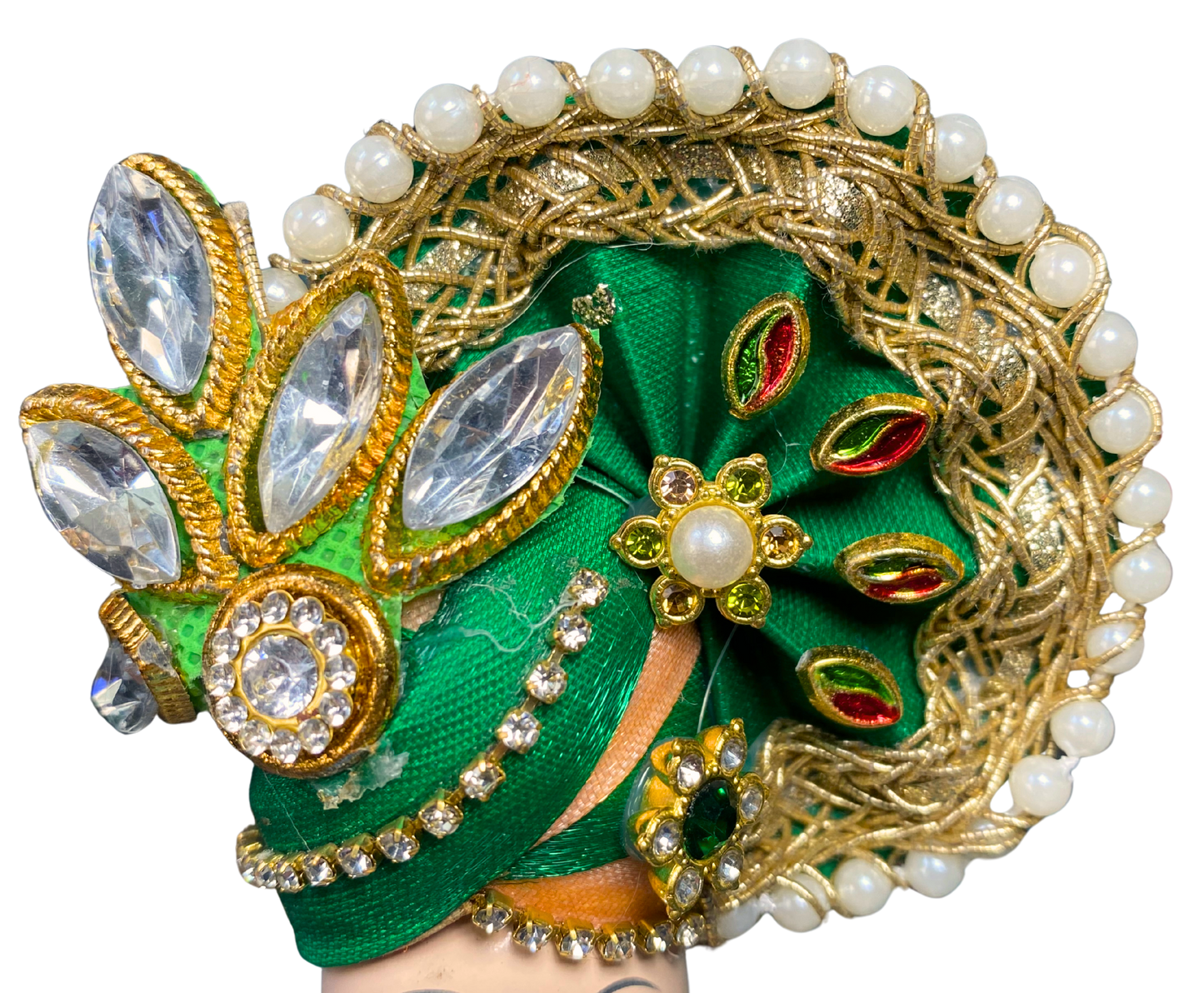 Round Pagdi with stone work