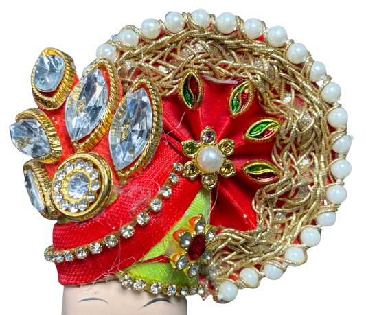 Round Pagdi with stone work