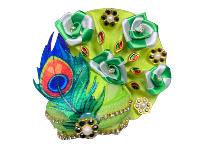 Pagdi with artifical morpankhi